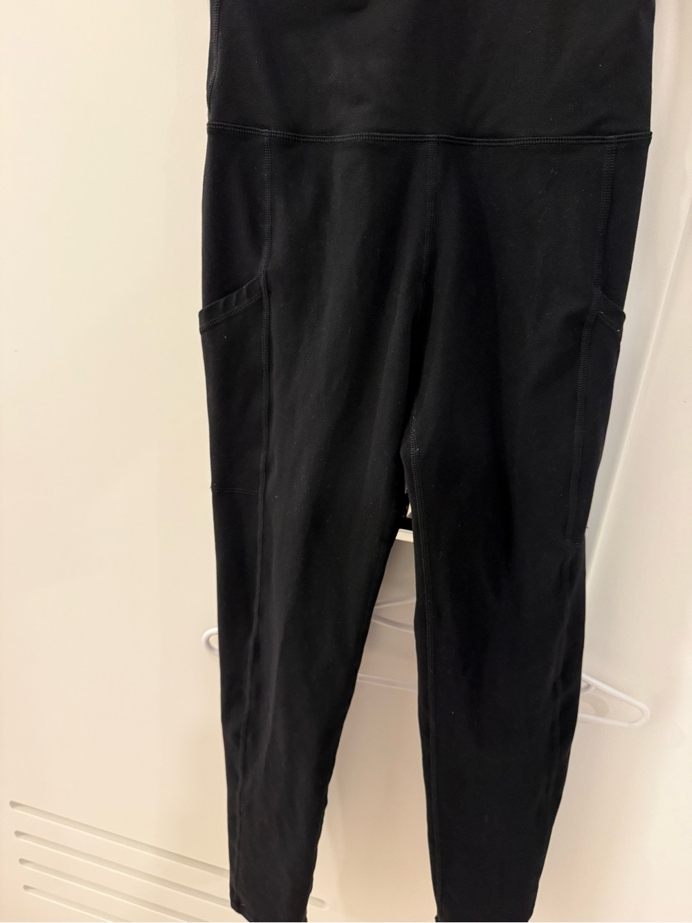 High-Rise Black Pocket Leggings for Women